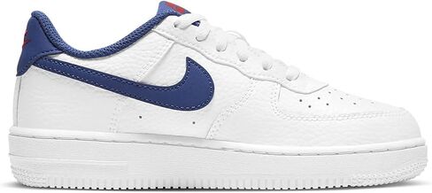 Nike Boy's Force 1 (Little Kid) White/Deep Royal Blue/University Red 2 Little Kid M in Saudi Arabia