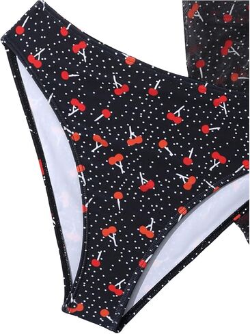 SHENHE Girl's 3 Piece Halter Triangle Backless Cute Bikini Set with Beach Wrap Skirt in Saudi Arabia