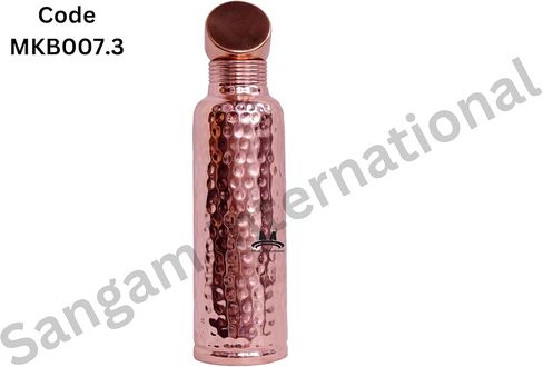 Hammered Copper Water Bottle 1000 ML Leak Proof Drinking Bottle For Home Kitchen Office Health Benefit Of Ayurveda in Saudi Arabia