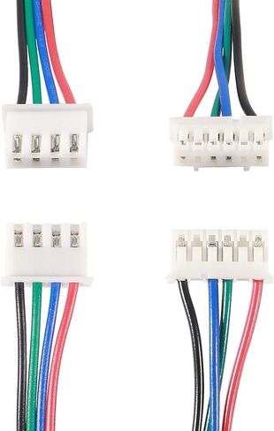 4pcs 2M Motor Connector Cables, MELIFE XH2.54 4pin to XH2.0 6pin White Terminal Paralled Motor Wires for 3D Printer Stepper Motor in Saudi Arabia