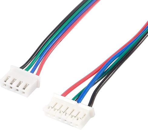 4pcs 2M Motor Connector Cables, MELIFE XH2.54 4pin to XH2.0 6pin White Terminal Paralled Motor Wires for 3D Printer Stepper Motor in Saudi Arabia