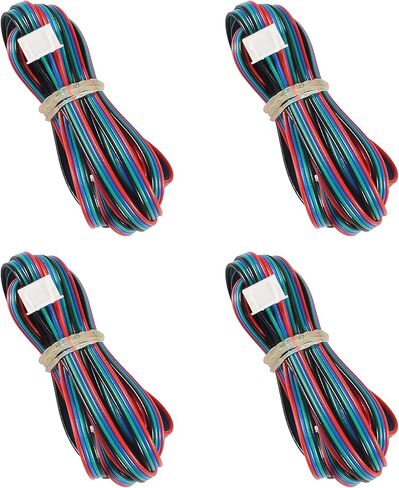 4pcs 2M Motor Connector Cables, MELIFE XH2.54 4pin to XH2.0 6pin White Terminal Paralled Motor Wires for 3D Printer Stepper Motor in Kuwait