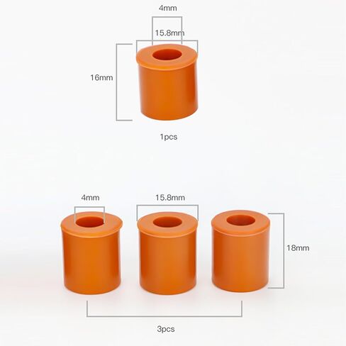 Creality Official 12 PCS Silicone Solid Bed Mounts, 3D Printer Heat Bed Leveling Parts Heat-Resistant Silicone Leveling Column Leveling Spring Replacement Part for Ender 3/3S/3 Pro/3 V2, CR-10 Series in Saudi Arabia