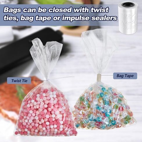 Poly Tubing Roll 2 Mil Thickness Clear LDPE Poly Tube Bags Flat Poly Tubing Candy Lei Tubing Roll 8'' Wide x 500ft Long for Packaging Storage Moving Supplies in Saudi Arabia