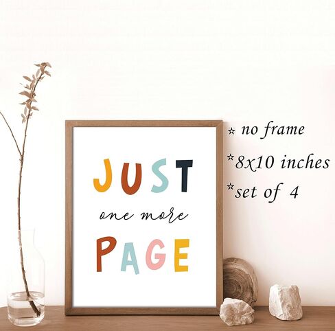 VNWEK Classroom Decor,Boho Classroom Decor,Reading Posters Corner Decor For Classroom Boho,Library Decor,Let'S Read Cool Kids Read Books Wall Art Poster Prints,Read Signs Unframed 8"X10"Set Of 4 in Saudi Arabia