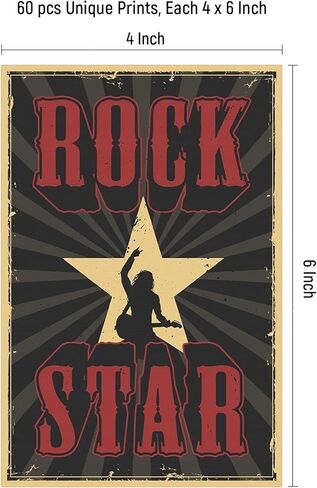 مجموعة ملصقات الحائط من JZHLLOY Punk Hip Hop/Rap | ملصقات الروك أند رول لجمالية الغرفة | ألبوم ريترو فريد يغطي ملصقًا جماليًا | ملصقات مغني الراب in Kuwait