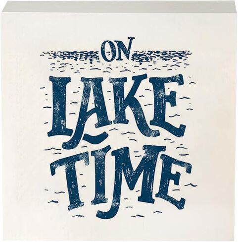 Lake Wooden Box Sign - Lake House Decor, Lake Life Decor, 5x5 Wooden Sign, Lake Themed Decor, Lake Life Gifts, Lake House Decor for the Home in Saudi Arabia