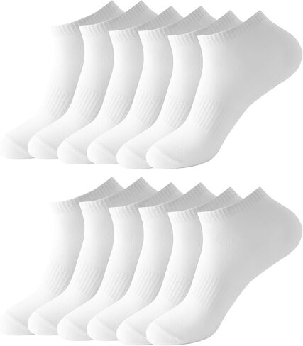Ankle Athletic Running Socks Soft Thin Low Cut Short Tab Socks for Men and Women 6 Pair in Saudi Arabia