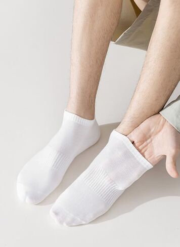 Ankle Athletic Running Socks Soft Thin Low Cut Short Tab Socks for Men and Women 6 Pair in Saudi Arabia