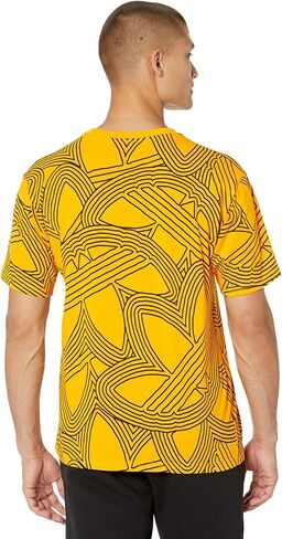 adidas Originals Originals Athletic Club AOP Tee Collegiate Gold/Pulse Blue XL in Saudi Arabia