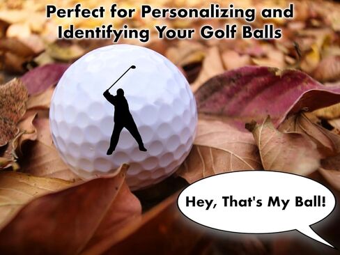 Ball Badge - Golf Ball Stamp, Self-Inking Golf Ball Stamper, Golf Ball Marker, Reusable Golf Ball Marking Tool to Identify Golf Balls, Reusable Ink Stamp for Golf Balls (Gilmore Swing) in Saudi Arabia