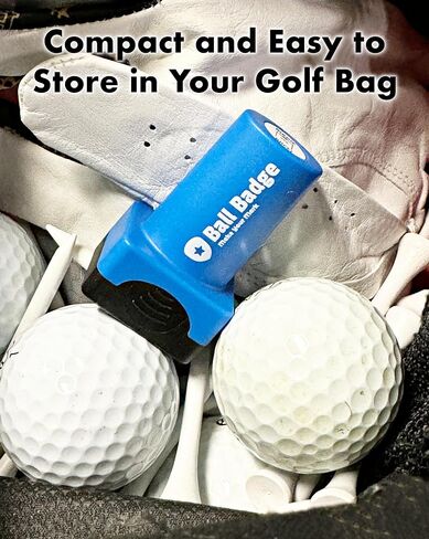 Ball Badge - Golf Ball Stamp, Self-Inking Golf Ball Stamper, Golf Ball Marker, Reusable Golf Ball Marking Tool to Identify Golf Balls, Reusable Ink Stamp for Golf Balls (Gilmore Swing) in Saudi Arabia