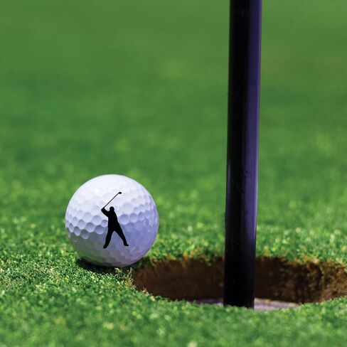 Ball Badge - Golf Ball Stamp, Self-Inking Golf Ball Stamper, Golf Ball Marker, Reusable Golf Ball Marking Tool to Identify Golf Balls, Reusable Ink Stamp for Golf Balls (Gilmore Swing) in Saudi Arabia