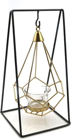 Geesatis شمعة حامل 1 قطعة حامل شموع ضوء الشاي ديكور الزفاف حاملات الشموع الهندسية ، حامل حامل حامل نبات الهواء in Kuwait