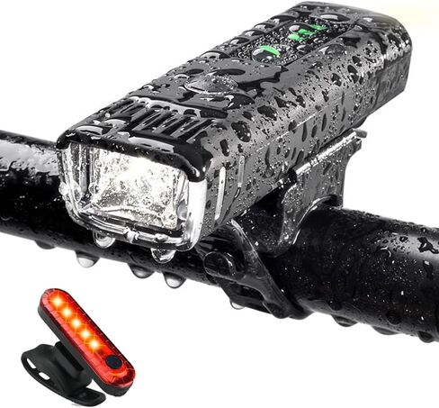 Bike Lights Front and Back Super Bright Rechargeable Bicycle Light for Night Riding,Waterproof Bike Headlight,Bike Light Set for Commuting Adults Kids Men Women Road in Saudi Arabia