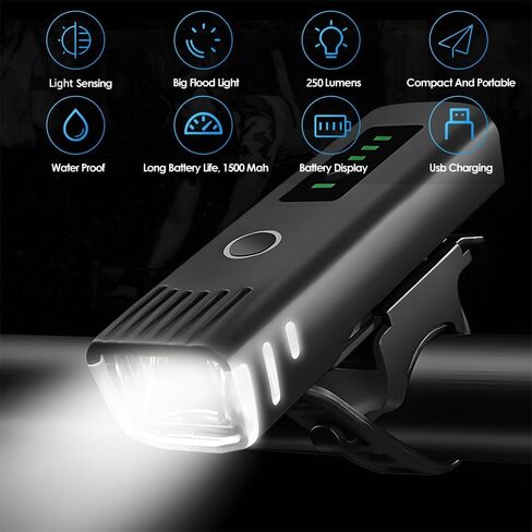 Bike Lights Front and Back Super Bright Rechargeable Bicycle Light for Night Riding,Waterproof Bike Headlight,Bike Light Set for Commuting Adults Kids Men Women Road in Saudi Arabia