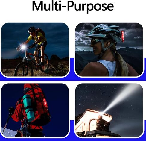 Bike Lights Front and Back Super Bright Rechargeable Bicycle Light for Night Riding,Waterproof Bike Headlight,Bike Light Set for Commuting Adults Kids Men Women Road in Saudi Arabia