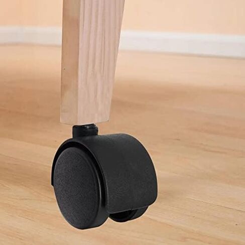 عجلات دوارة مقاس 2.54 سم، عجلات أثاث بلاستيكية من النايلون، مجموعة من 4 عجلات، عجلات أثاث بديلة شديدة التحمل in Kuwait