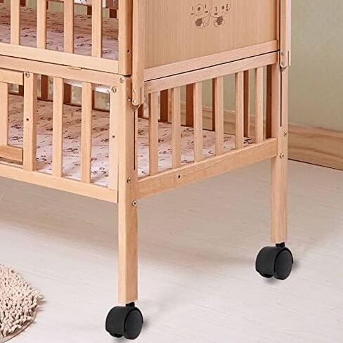 عجلات دوارة مقاس 2.54 سم، عجلات أثاث بلاستيكية من النايلون، مجموعة من 4 عجلات، عجلات أثاث بديلة شديدة التحمل in Kuwait