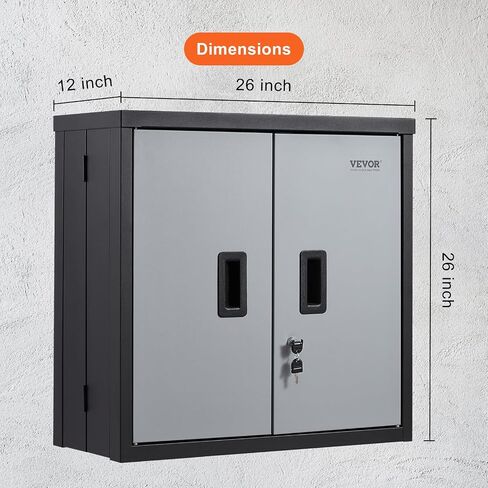 VEVOR metal garage cabinet, 240 lbs Heavy Duty Capacity Thickened Material Powder-Coating in Saudi Arabia
