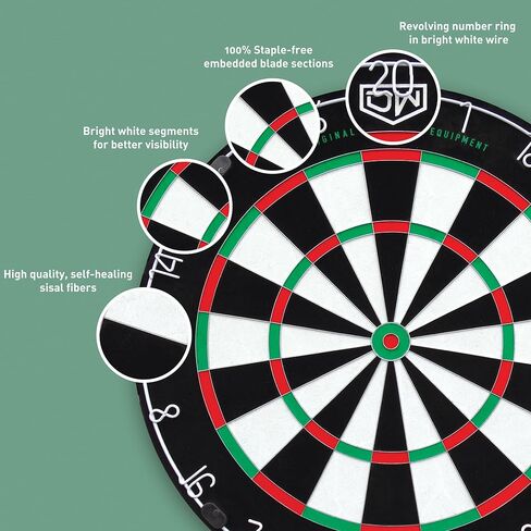 لوحة رمي السهام ذات الشعيرات الاحترافية من DW Patriot - البطولة الرسمية مقاس 18 بوصة خالية من الدبابيس in Kuwait