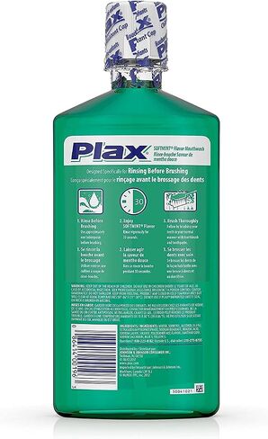 Plax Anti-Plaque Dental Rinse, Soft Mint - 24 Oz (Pack of 5) in Saudi Arabia