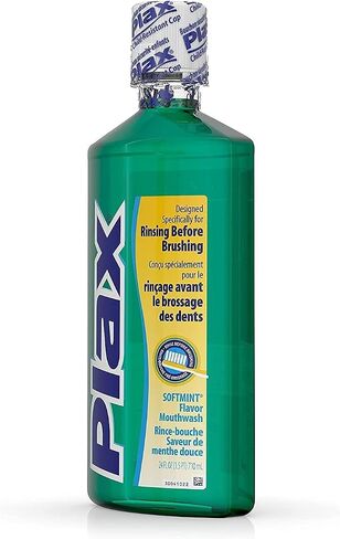 Plax Anti-Plaque Dental Rinse, Soft Mint - 24 Oz (Pack of 5) in Saudi Arabia