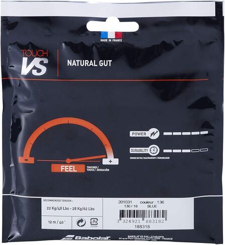 Babolat VS Touch Blue (16g/1.30mm) Natural Gut Tennis String Set in Saudi Arabia