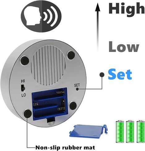 ساعة زر ناطق كبيرة، ساعة منبه تتحدث تخبر الوقت واليوم والتاريخ، ساعة منبه تتحدث مع التحكم في مستوى الصوت، هدية منبه للأم والأب وكبار السن وكبار السن والمكفوفين in Kuwait