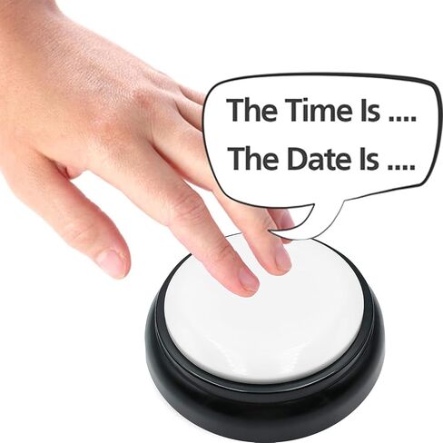 Large Talking Button Clock, Talking Alarm Clock Tells Time, Day and Date, Talking Alarm Clock with Volume Control, Alarm Gift for Clock for Mother,Father,Seniors,Elderly,Blind People in Saudi Arabia