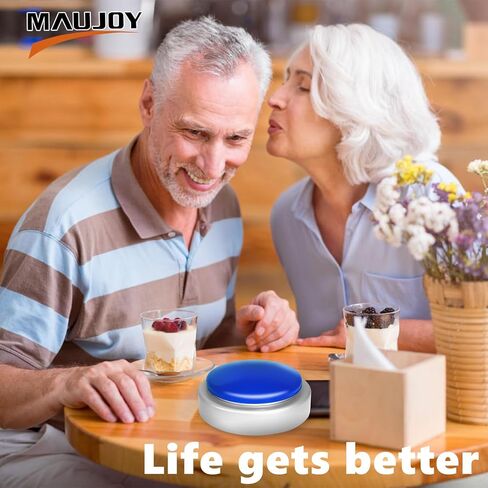 ساعة زر ناطق كبيرة، ساعة منبه تتحدث تخبر الوقت واليوم والتاريخ، ساعة منبه تتحدث مع التحكم في مستوى الصوت، هدية منبه للأم والأب وكبار السن وكبار السن والمكفوفين in Kuwait