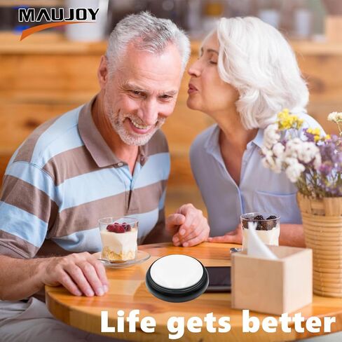 Large Talking Button Clock, Talking Alarm Clock Tells Time, Day and Date, Talking Alarm Clock with Volume Control, Alarm Gift for Clock for Mother,Father,Seniors,Elderly,Blind People in Saudi Arabia