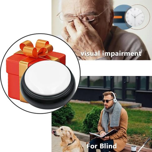 Large Talking Button Clock, Talking Alarm Clock Tells Time, Day and Date, Talking Alarm Clock with Volume Control, Alarm Gift for Clock for Mother,Father,Seniors,Elderly,Blind People in Saudi Arabia