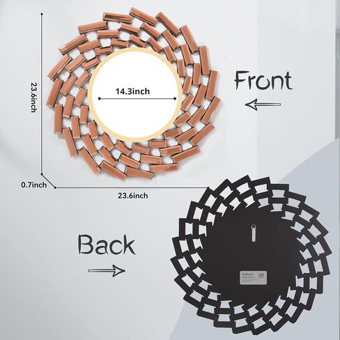 Sunburst Mirror, Wall Mirrors Decorative, Round Mirror, Wall Decor for Bedroom, Wall Decor Living Room, Bathroom Mirror, Bedroom Decor, Mirrors for Wall, Circle Mirrors and Entryway Mirrors in Saudi Arabia