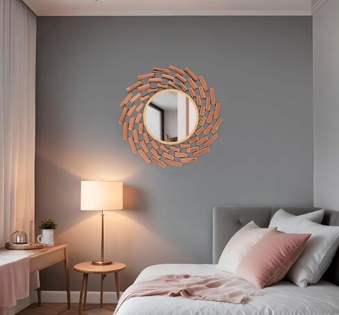 Sunburst Mirror, Wall Mirrors Decorative, Round Mirror, Wall Decor for Bedroom, Wall Decor Living Room, Bathroom Mirror, Bedroom Decor, Mirrors for Wall, Circle Mirrors and Entryway Mirrors in Saudi Arabia