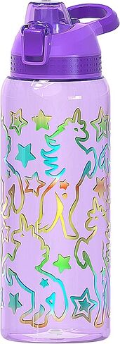 Home Tune Glitter Water Bottle with Chug Lid, BPA FREE Tritan & Leak Proof One Click Open Flip Top & Easy Clean & Soft Carry Handle, 30oz / 900ml (Alpaca) in Saudi Arabia