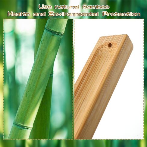 2Pcs Bamboo Incense Holder for Sticks, Handmade Incense Burner with Ash Catcher, Wooden Incense Tray for Meditation Yoga Home Decor in Saudi Arabia