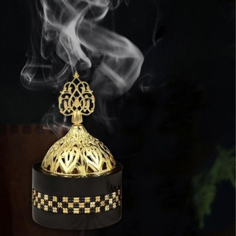 مبخرة اللبان الراتنج، مبخرة، مبخرة بخور محمولة، شعلات بخور الفحم للمكتب والديكور المنزلي in Kuwait