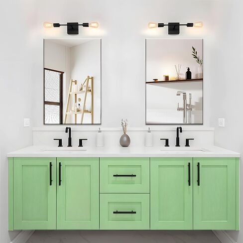DONGFANG Frameless Mirror, Rectangle Bathroom Mirror for Wall 18'' x 24'', Upgraded Shatter-Proof Mirror for Over Sink, Bathroom Vanity, Entryway, Living Room, Gym (Hanging Horizontal or Vertical) in Saudi Arabia