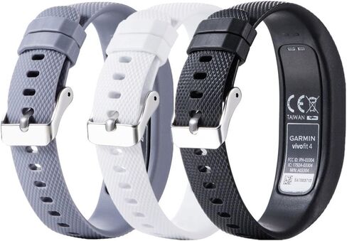 Watch Band for Garmin Vivofit 4, Silicone Soft Sport Wristband Replacement Band Watch Strap in Saudi Arabia