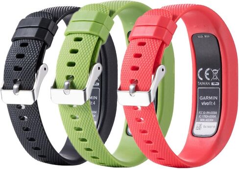 Watch Band for Garmin Vivofit 4, Silicone Soft Sport Wristband Replacement Band Watch Strap in Saudi Arabia