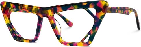 VOOGLAM Cateye Blue Glasses for Women Anti Eyestrain Dry Eyes Computer Phone TV Eyewear Cadogan in Saudi Arabia
