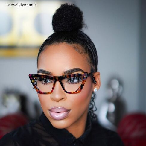 VOOGLAM Cateye Blue Glasses for Women Anti Eyestrain Dry Eyes Computer Phone TV Eyewear Cadogan in Saudi Arabia