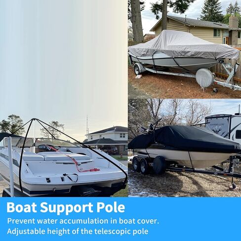 SANLIKE Boat Cover Support Pole,Adjustable Telescoping Aluminum Boat Tarps Pole for Jon Boat Pontoon Boat Cover Support Pole System Bimini Tops Marine Grade,Boat Tarps Pole Prevent Water Accumulation in Saudi Arabia
