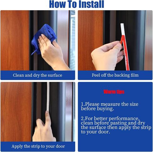 Silicone Weather Stripping Door Seal, 40ft Silicone Door Weather Stripping Multifunctional Self Adhesive Door Seal Strip Soundproof for Door & Window, Easy Cut in Saudi Arabia