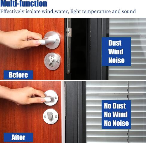 Silicone Weather Stripping Door Seal, 40ft Silicone Door Weather Stripping Multifunctional Self Adhesive Door Seal Strip Soundproof for Door & Window, Easy Cut in Saudi Arabia