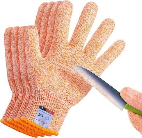 Cutting Gloves, 2 Pairs of Cut Resistant Gloves Food Grade, Kitchen Gloves for Cutting, Oyster Shucking, Fish Fillet Processing, Carving Wood and Gardening(Medium) in Saudi Arabia