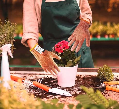 Cutting Gloves, 2 Pairs of Cut Resistant Gloves Food Grade, Kitchen Gloves for Cutting, Oyster Shucking, Fish Fillet Processing, Carving Wood and Gardening(Medium) in Saudi Arabia