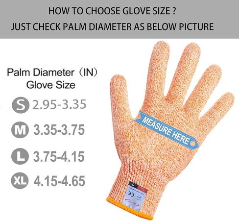 Cutting Gloves, 2 Pairs of Cut Resistant Gloves Food Grade, Kitchen Gloves for Cutting, Oyster Shucking, Fish Fillet Processing, Carving Wood and Gardening(Medium) in Saudi Arabia
