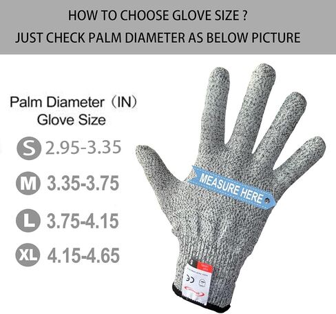 Cutting Gloves, 2 Pairs of Cut Resistant Gloves Food Grade, Kitchen Gloves for Cutting, Oyster Shucking, Fish Fillet Processing, Carving Wood and Gardening(Medium) in Saudi Arabia